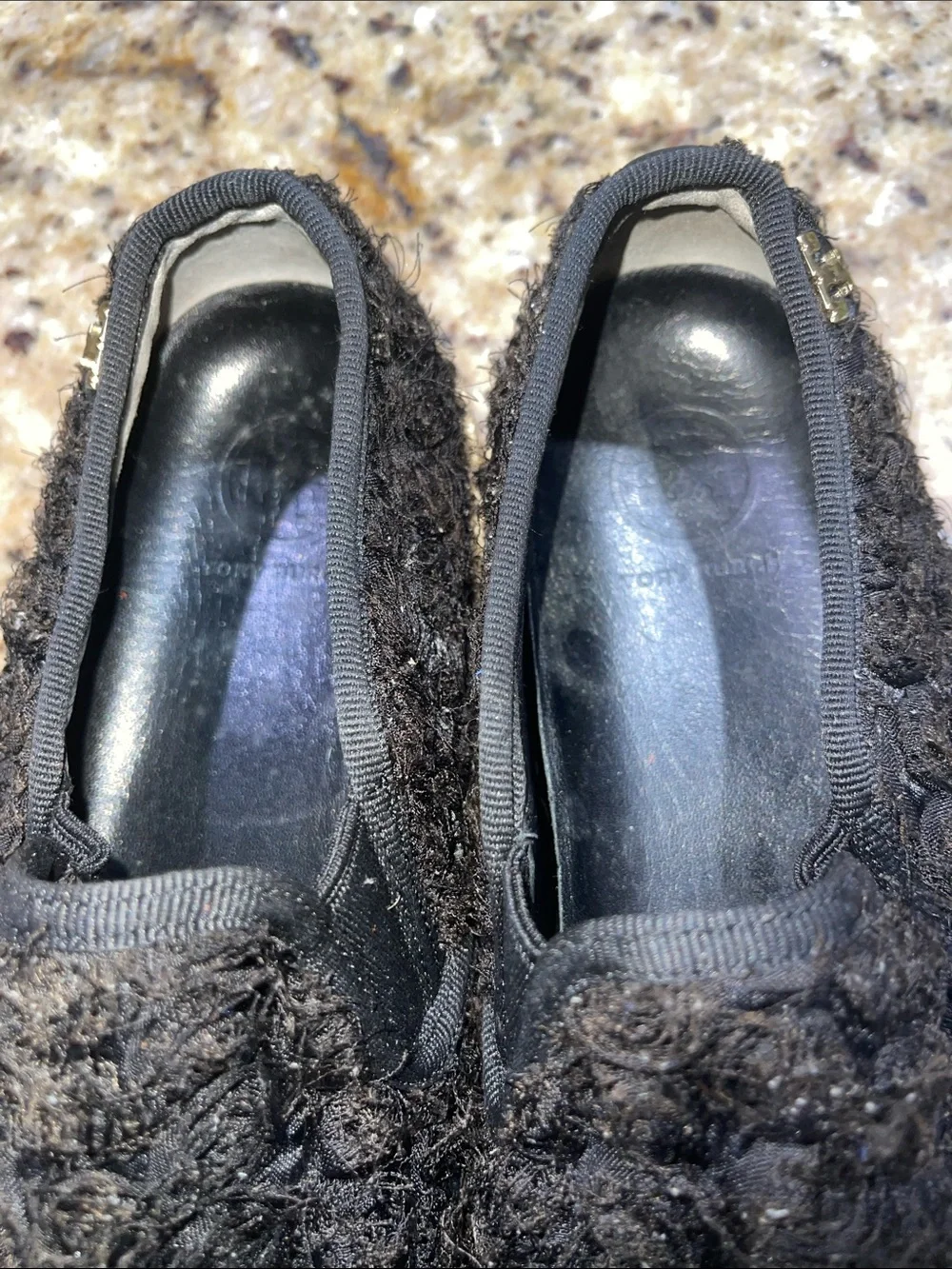 Tory Burch Black Slip-On Sneakers with Cream Sole